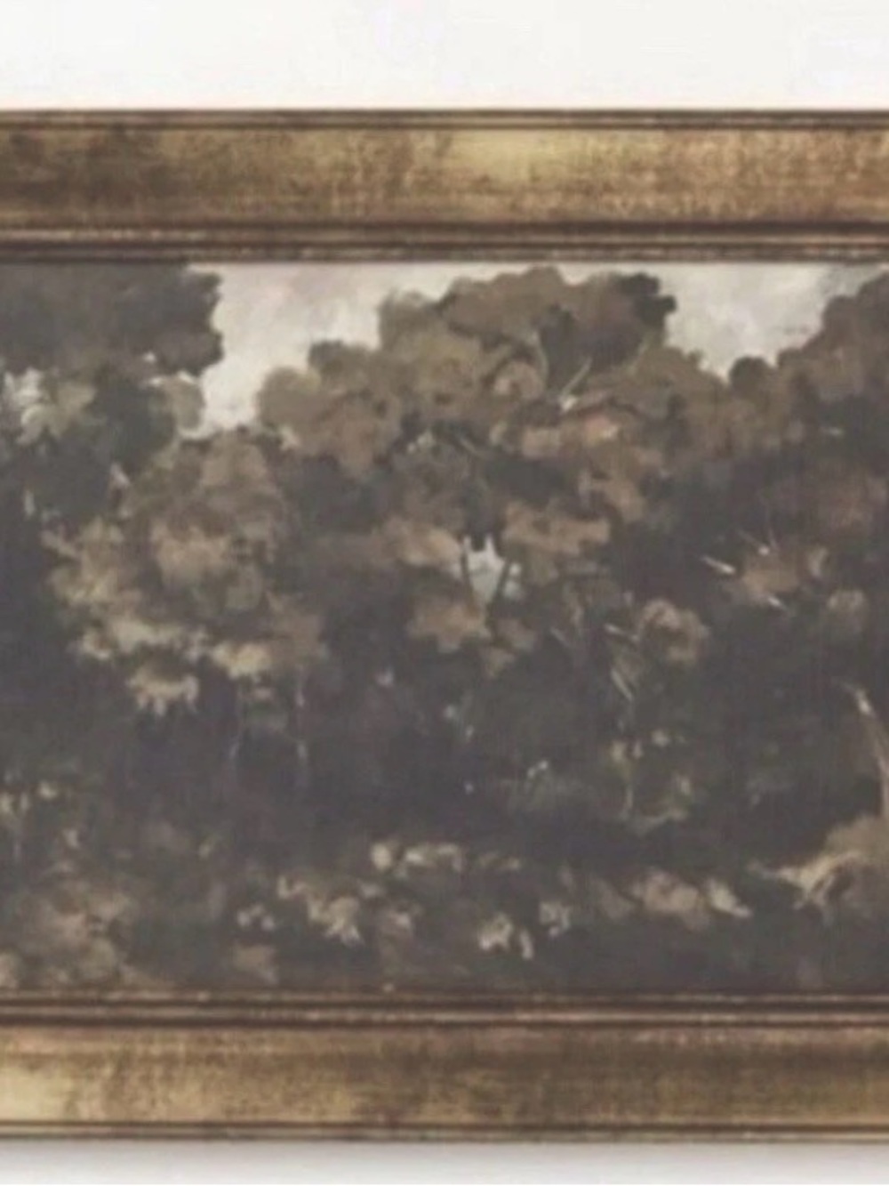 Threshold Moody Landscape Picture with Gold Frame